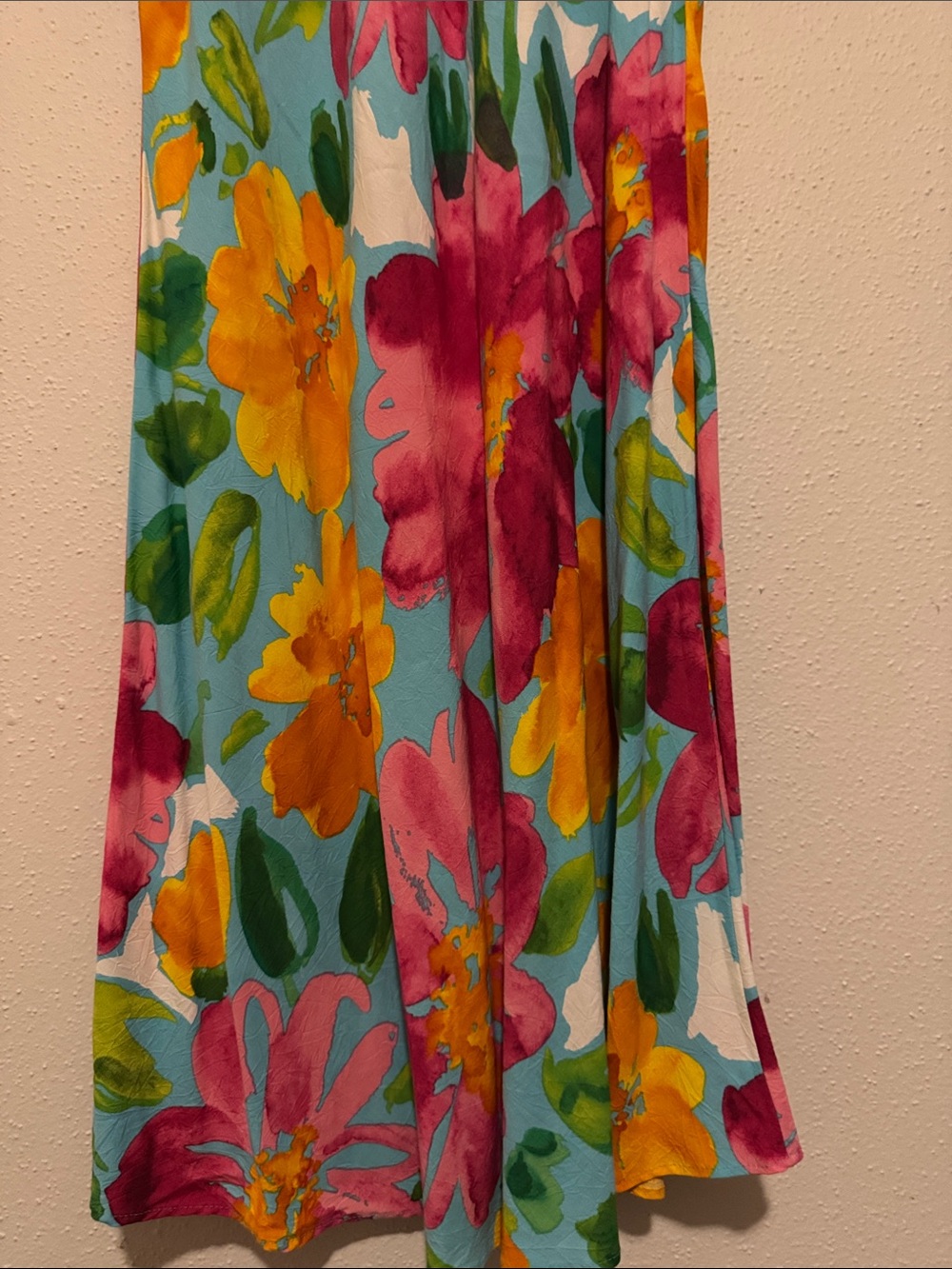 Jams World Extra Large Floral Midi Maxi Dress Allure Blue Pink & Yellow Vintage - Picture 9 of 9